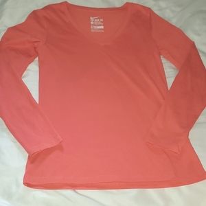 Women's Nike V-neck, Dri-Fit, Athletic Cut T-Shirt